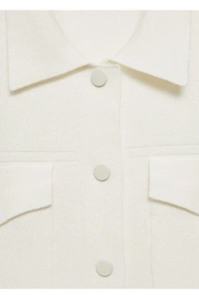 Hooded Knitted Vest - 8