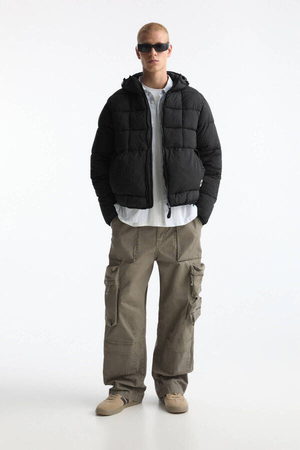 Hooded Lightweight Puffer Jacket - 1