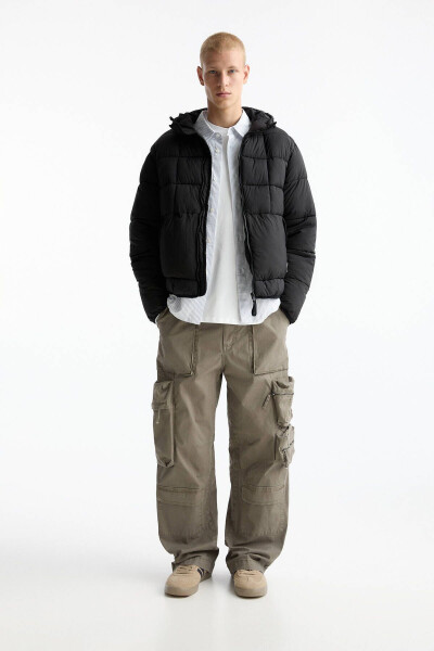 Hooded Lightweight Puffer Jacket - 3