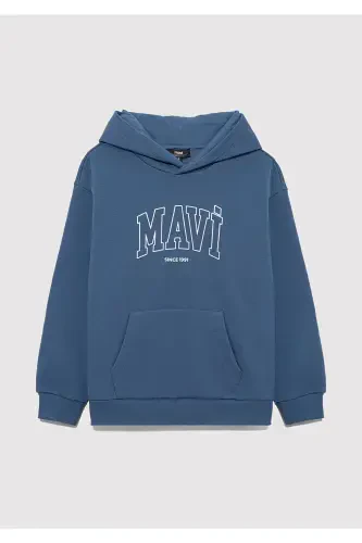 Hooded Logo Sweatshirt 6s10052-70871 - MAVI (1)