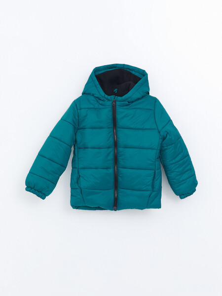 Hooded Long-Sleeve Boy's Jacket-Green - LC WAIKIKI