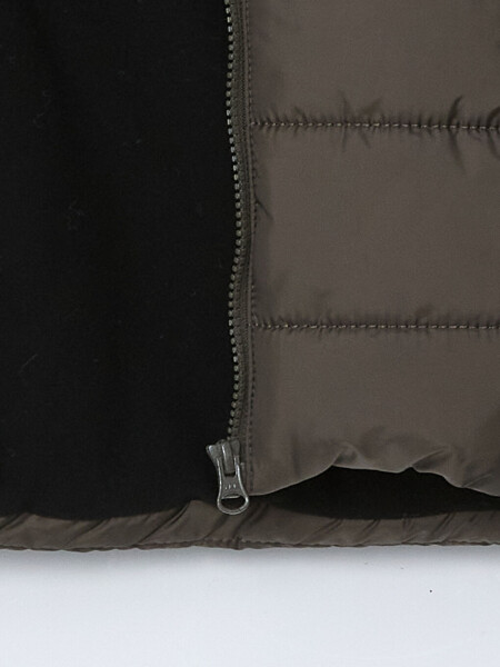 Hooded Long Sleeve Boy's Jacket-Khaki - 3