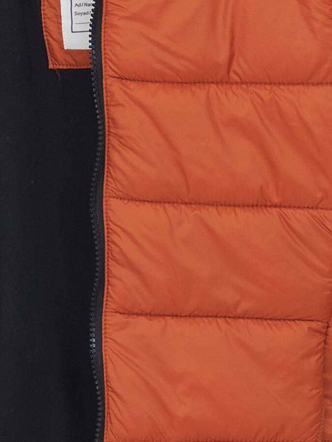 Hooded Long Sleeve Boys' Jacket-Orange - 4