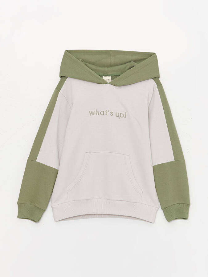 Hooded Long Sleeve Boys Sweatshirt and Tracksuit Bottoms - 21