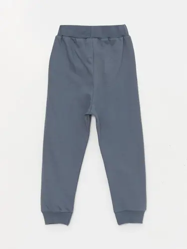 Hooded Long Sleeve Boy's Sweatshirt and Tracksuit Bottoms-Anthracite - 4