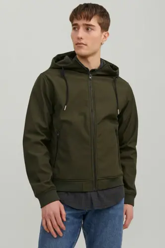 Hooded Men's Jacket-resin 