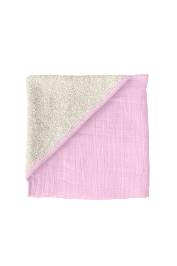 Hooded Muslin Baby & Kid Towel Swaddle Bath Towel Cotton Beach Towel Double-Sided Use - 14