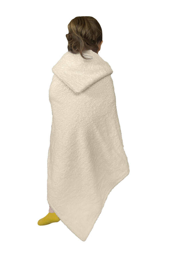 Hooded Muslin Baby Toddler Towel Swaddle Bath Towel Cotton Beach Towel Double-Sided Use - 11