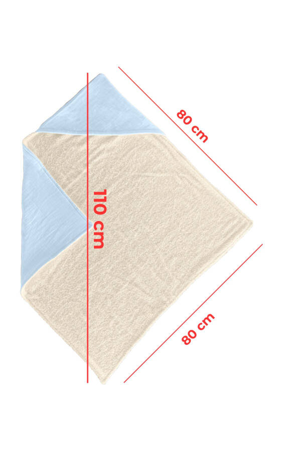 Hooded Muslin Baby Toddler Towel Swaddle Bath Towel Cotton Beach Towel Double-Sided Use - 14