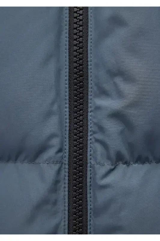 Hooded Navy Blue Puffer Jacket 0110349-70501 - 7