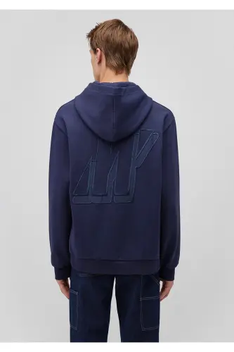Hooded Navy Sweatshirt - 5
