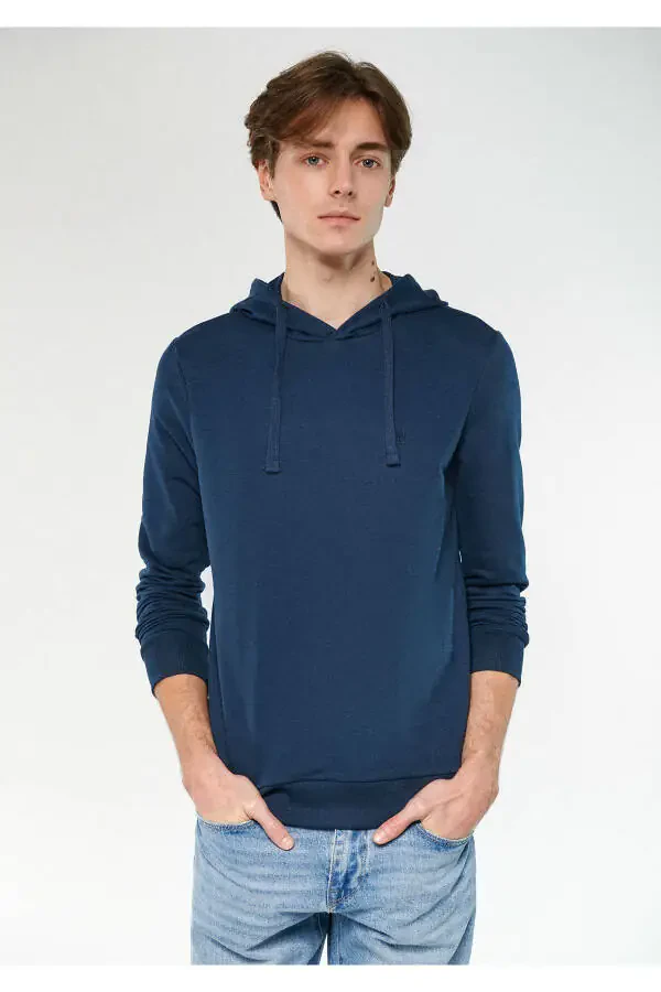 Hooded Navy Sweatshirt 8806229743 - 4