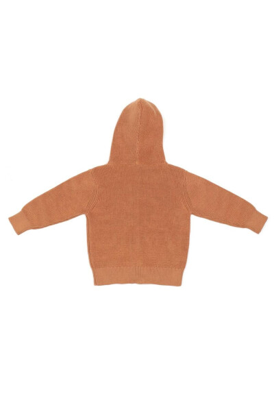 Hooded Organic Cotton Baby and Child Hoodie Brown - 3