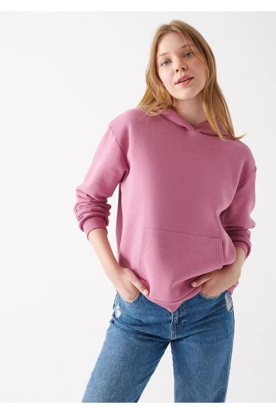 Hooded Pink Sweatshirt 8816127-35681 - MAVI