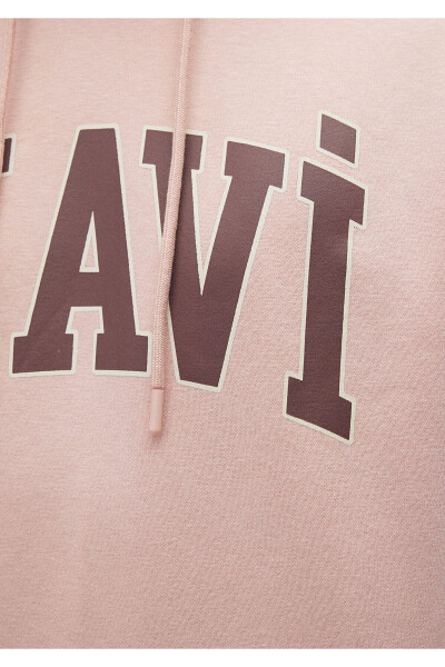 Hooded Pink Sweatshirt with Logo Print 067149-71150 - 24