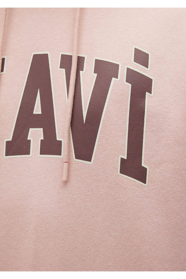 Hooded Pink Sweatshirt with Logo Print 067149-71150 - 18