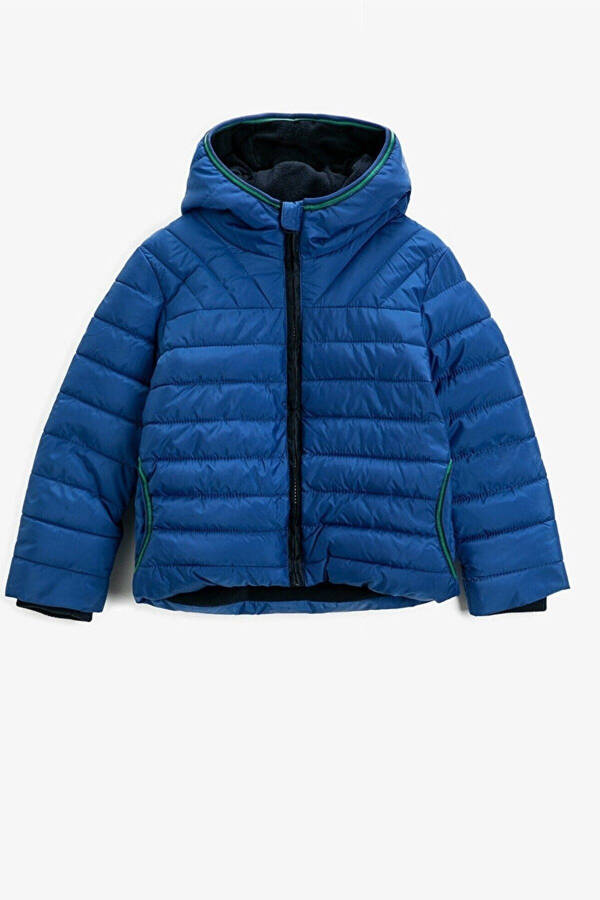 Hooded puffer jacket - 1