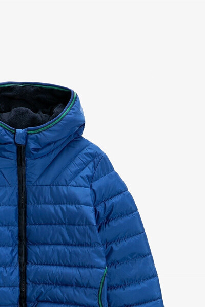 Hooded puffer jacket - 4