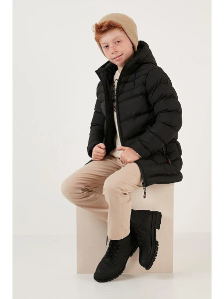 Hooded Puffer Jacket with Zipper Pockets 6492324 - LC WAIKIKI