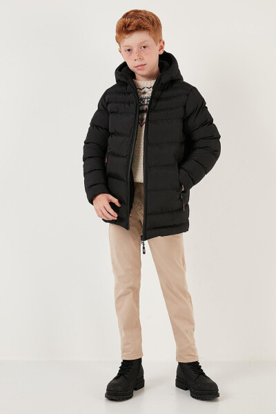 Hooded Puffer Jacket with Zipper Pockets 6492324 - 14