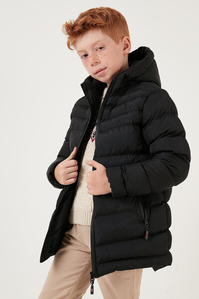 Hooded Puffer Jacket with Zipper Pockets 6492324 - 16