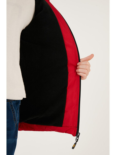 Hooded Puffer Jacket with Zippered Pockets 6492324 - 4