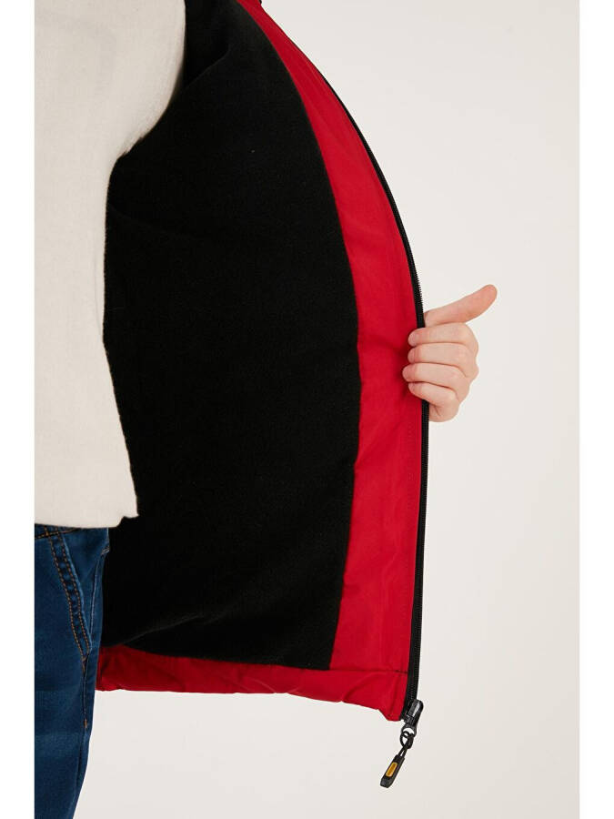 Hooded Puffer Jacket with Zippered Pockets 6492324 - 4