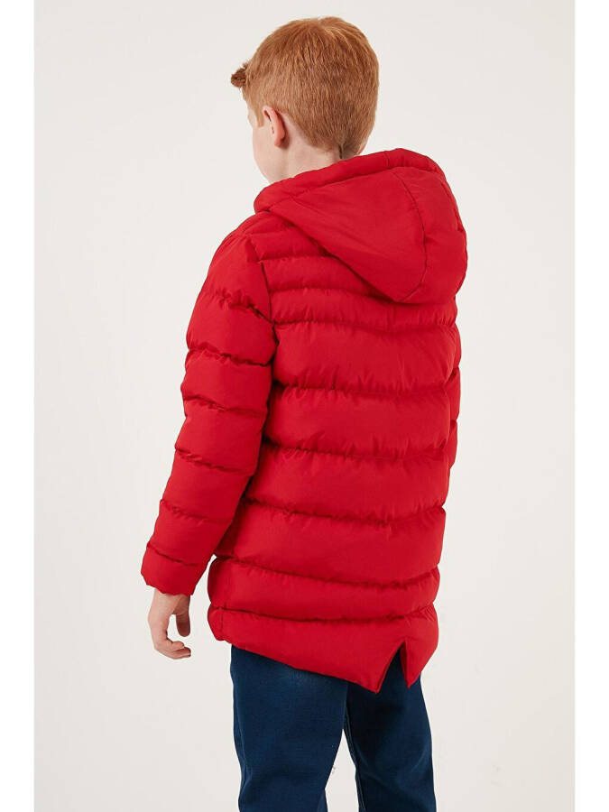 Hooded Puffer Jacket with Zippered Pockets 6492324 - 5