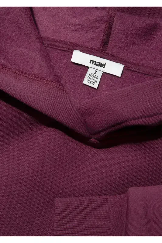 Hooded Purple Basic Sweatshirt 167299-70670 - 6