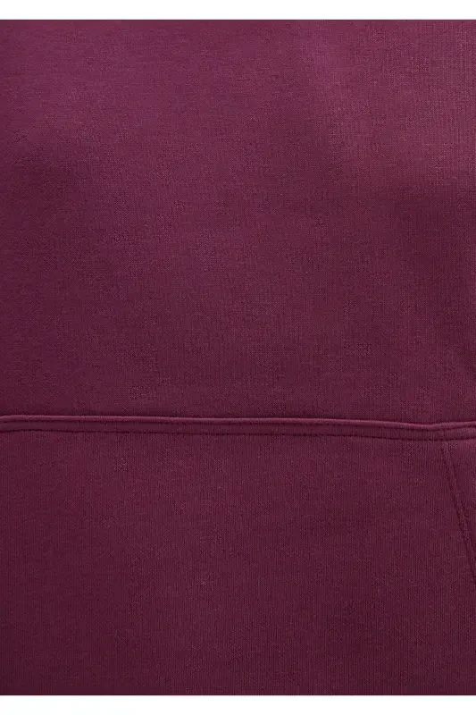 Hooded Purple Basic Sweatshirt 167299-70670 - 7
