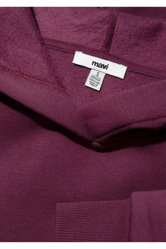 Hooded Purple Basic Sweatshirt 167299-70670 - 6