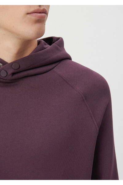 Hooded Purple Sweatshirt (0s10015-70434) - 5