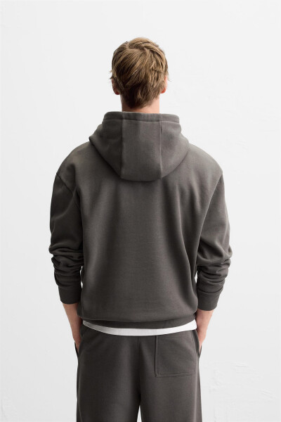 Hooded Sweatshirt - Anthracite Grey - 19