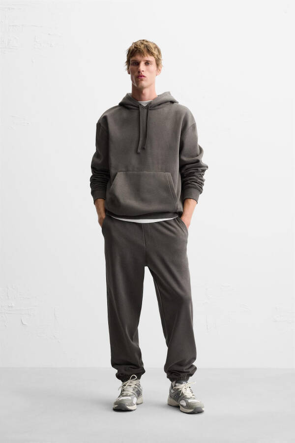 Hooded Sweatshirt - Anthracite Grey - 9