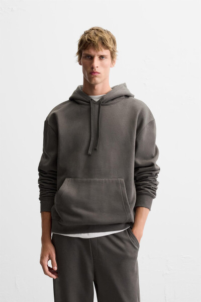 Hooded Sweatshirt - Anthracite Grey - 10