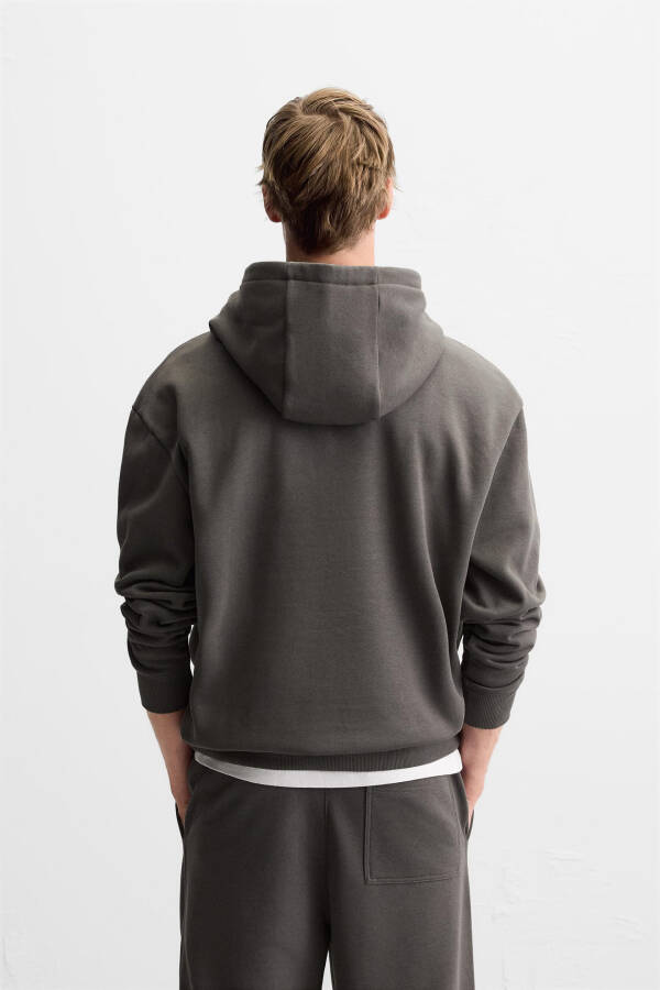 Hooded Sweatshirt - Anthracite Grey - 11