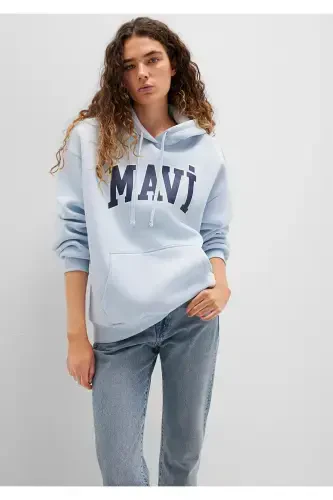 Hooded Sweatshirt with Logo Print 1600361-70717 - 1