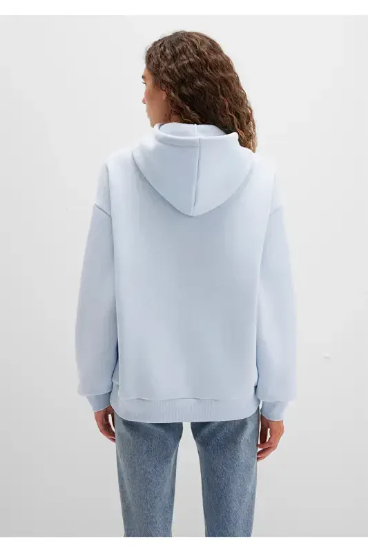 Hooded Sweatshirt with Logo Print 1600361-70717 - 4