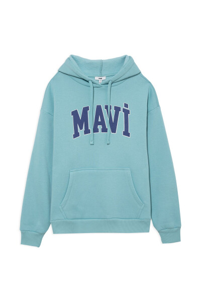 Hooded Sweatshirt with Logo Print 1600361-71463 - 7