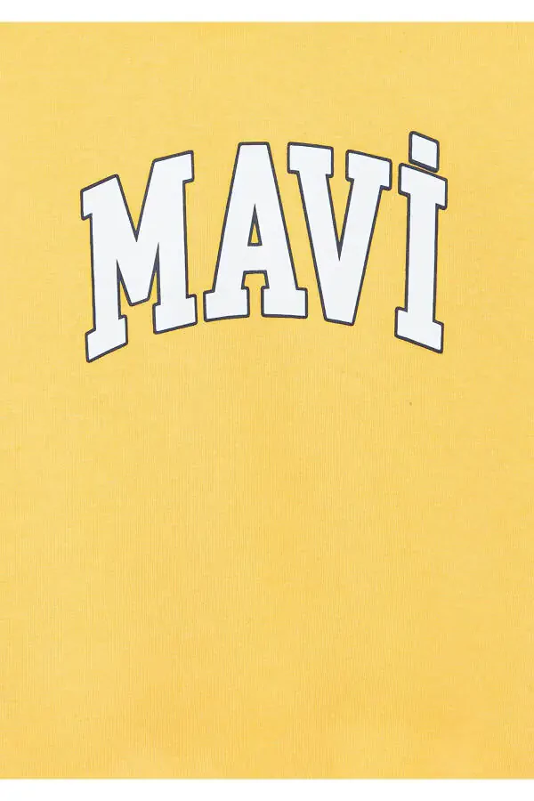 Hooded Sweatshirt with Logo, Yellow 7610035-71377 - 4