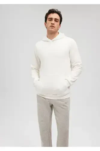Hooded White Basic Sweatshirt 0610937-70057 - MAVI (1)