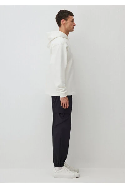 Hooded White Basic Sweatshirt (0S10215-70057) - 3