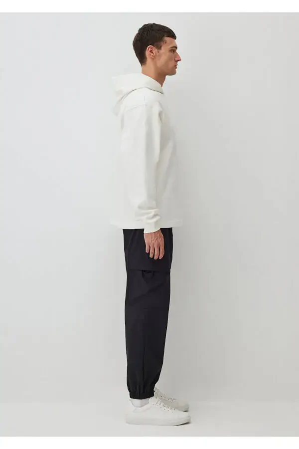 Hooded White Basic Sweatshirt (0S10215-70057) - 3