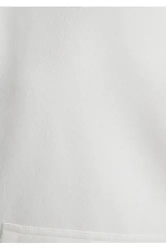 Hooded White Basic Sweatshirt 167299-70057 - 5