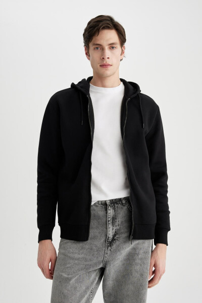 Hooded Zipper Basic Sweatshirt C4806ax23wn - 6