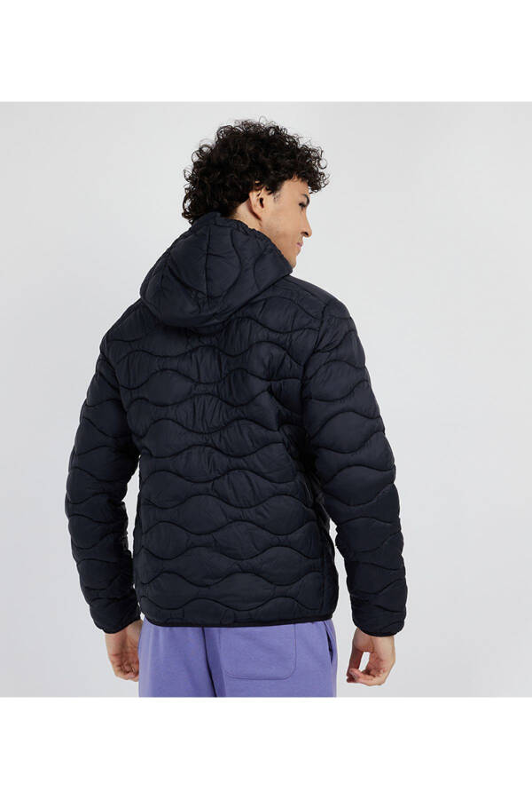 Hooded Zippered Puffer Jacket - 2