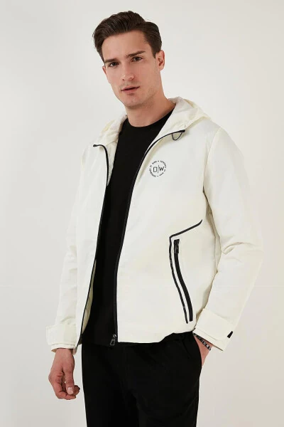 Hooded Zippered Regular Fit Seasonal Thin Jacket 497LUKE - 18