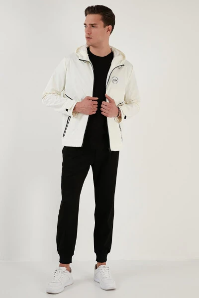 Hooded Zippered Regular Fit Seasonal Thin Jacket 497LUKE - 19