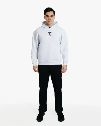 Hoodie - White - 7SABER (1)