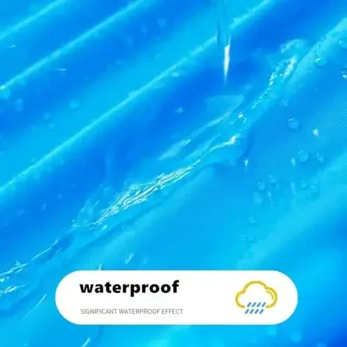 HOOMBOOM Bolalar uchun yomg'ir ponchosi (2 dona) Suv o'tkazmaydigan qayta foydalanish mumkin bo'lgan EVA yomg'ir paltosi Bir o'lchamli yomg'ir kurtkalari bolalar, o'g'il bolalar va qizlar uchun - 6